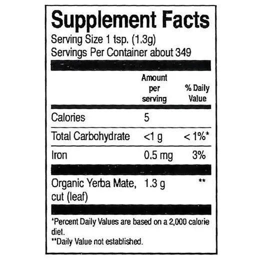Frontier Co-op Yerba Mate Leaf, Cut & Sifted, Organic.