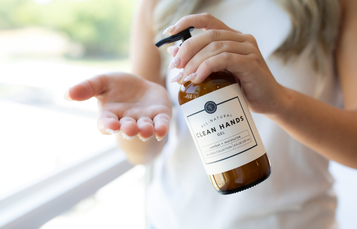 CLEAN HANDS GEL | 8 oz (Hand Sanitizer)