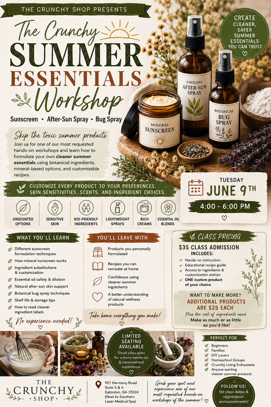 The Crunchy Summer Essentials Workshop