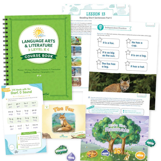 Level K language arts course set