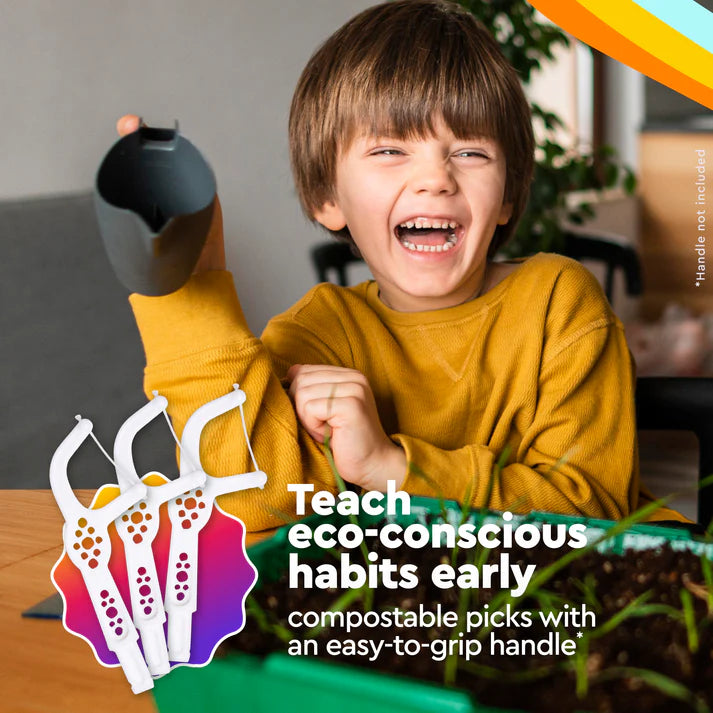 EcoFlex Floss Picks – Kid-Friendly, USA-Made Eco Friendly Floss Picks