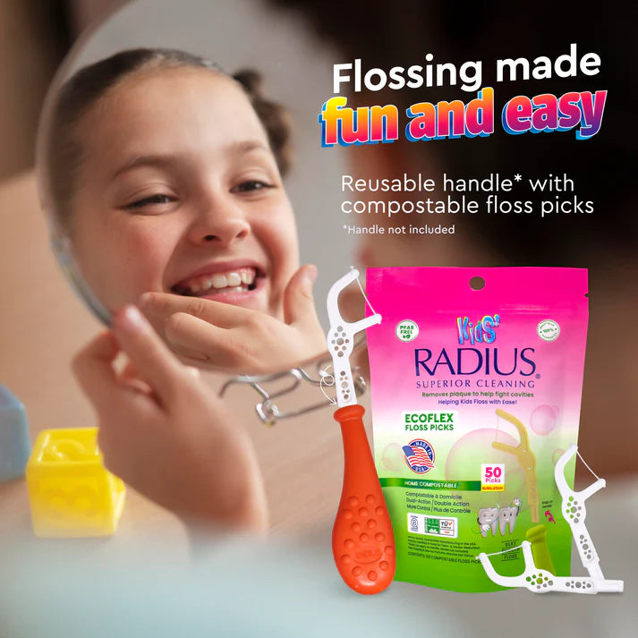 EcoFlex Floss Picks – Kid-Friendly, USA-Made Eco Friendly Floss Picks