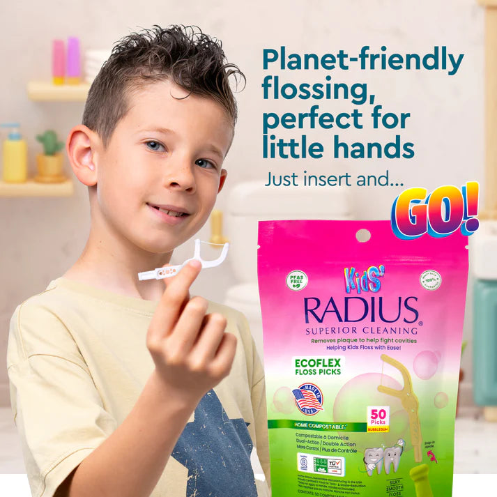 EcoFlex Floss Picks – Kid-Friendly, USA-Made Eco Friendly Floss Picks