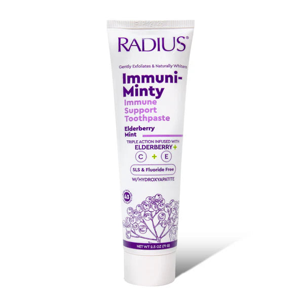 IMMUNI-MINTY Immune Support Toothpaste, Elderberry Mint – The Fluoride-Free Toothpaste with Hydroxyapatite