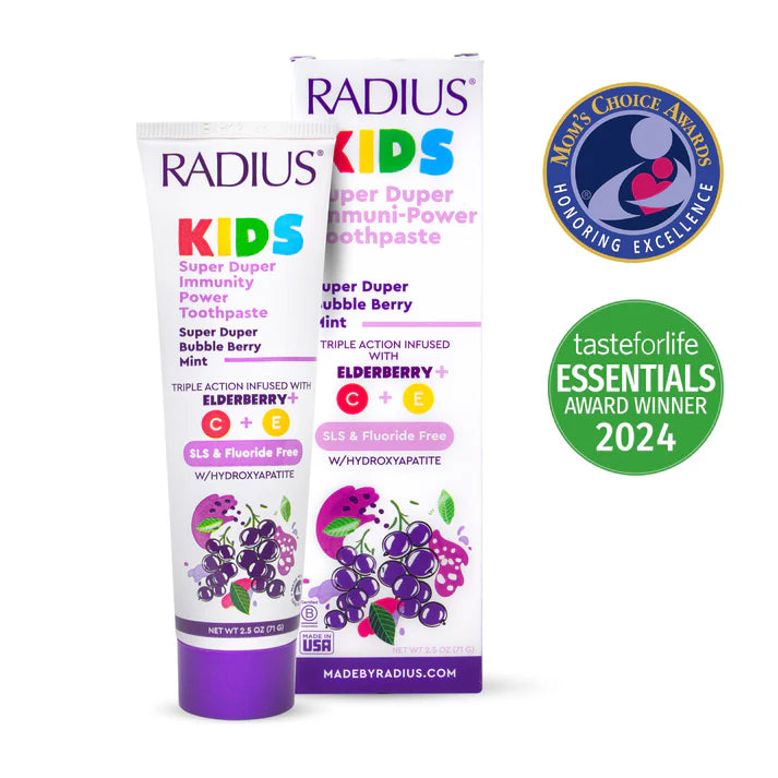 Super Duper Immune Support Toothpaste for Kids – The Hydroxyapatite Toothpaste for Kids in Bubble Berry Mint