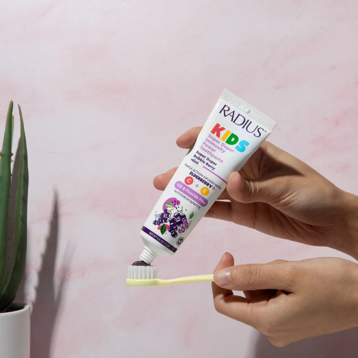 Super Duper Immune Support Toothpaste for Kids – The Hydroxyapatite Toothpaste for Kids in Bubble Berry Mint