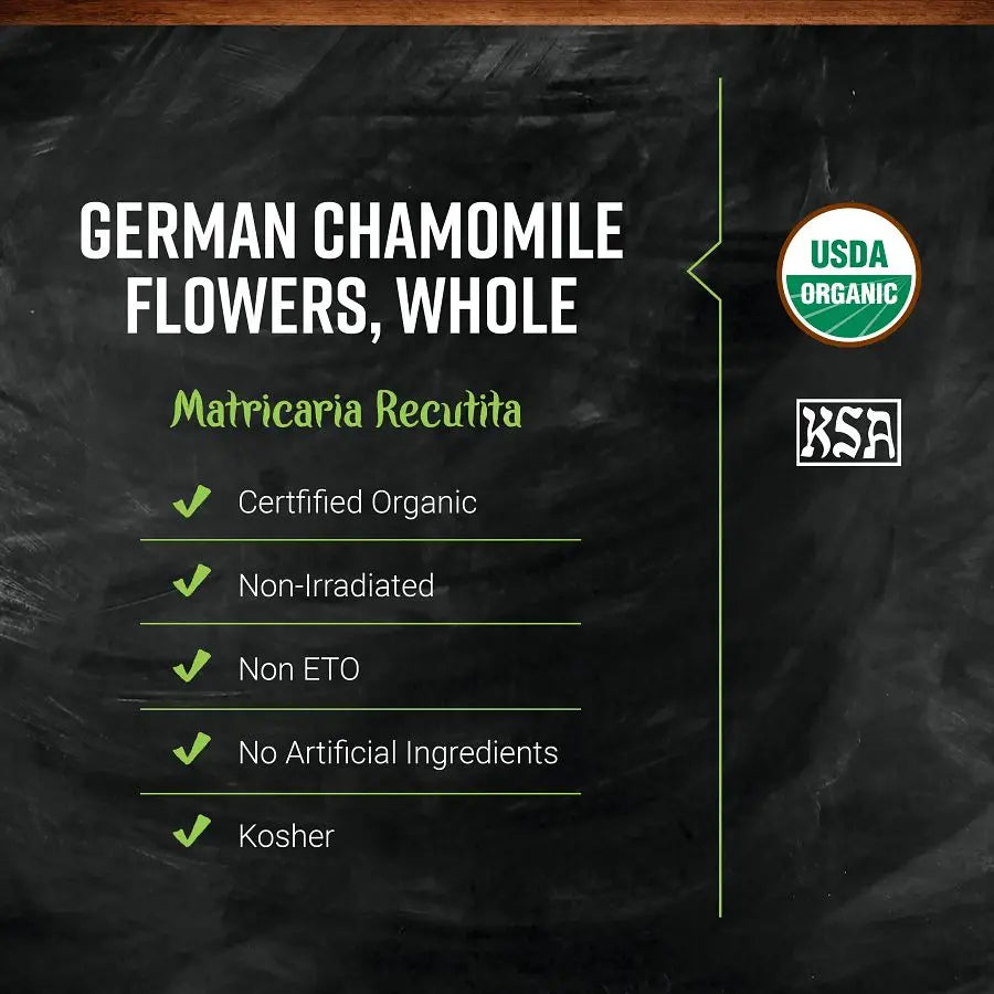 Frontier Co-op German Chamomile Flowers, Whole, Organic