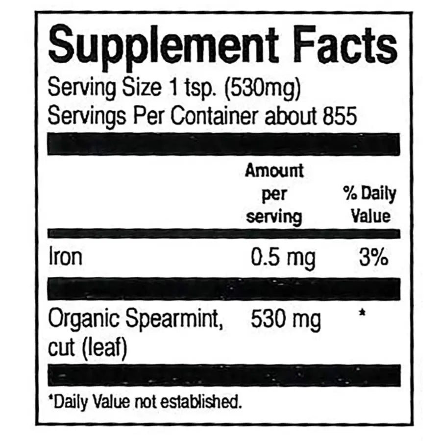 Frontier Co-op Spearmint Leaf, Cut & Sifted, Organic