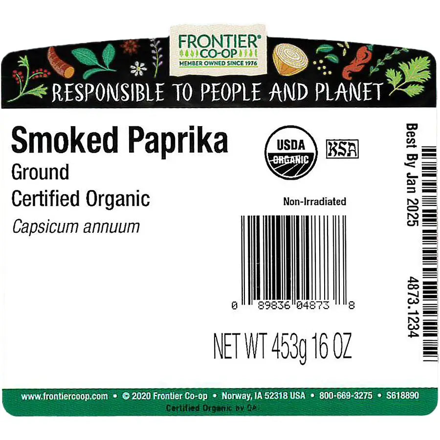 Frontier Co-op Smoked Paprika, Ground, Organic