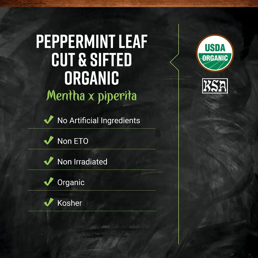 Frontier Co-op Peppermint Leaf, Cut & Sifted, Organic