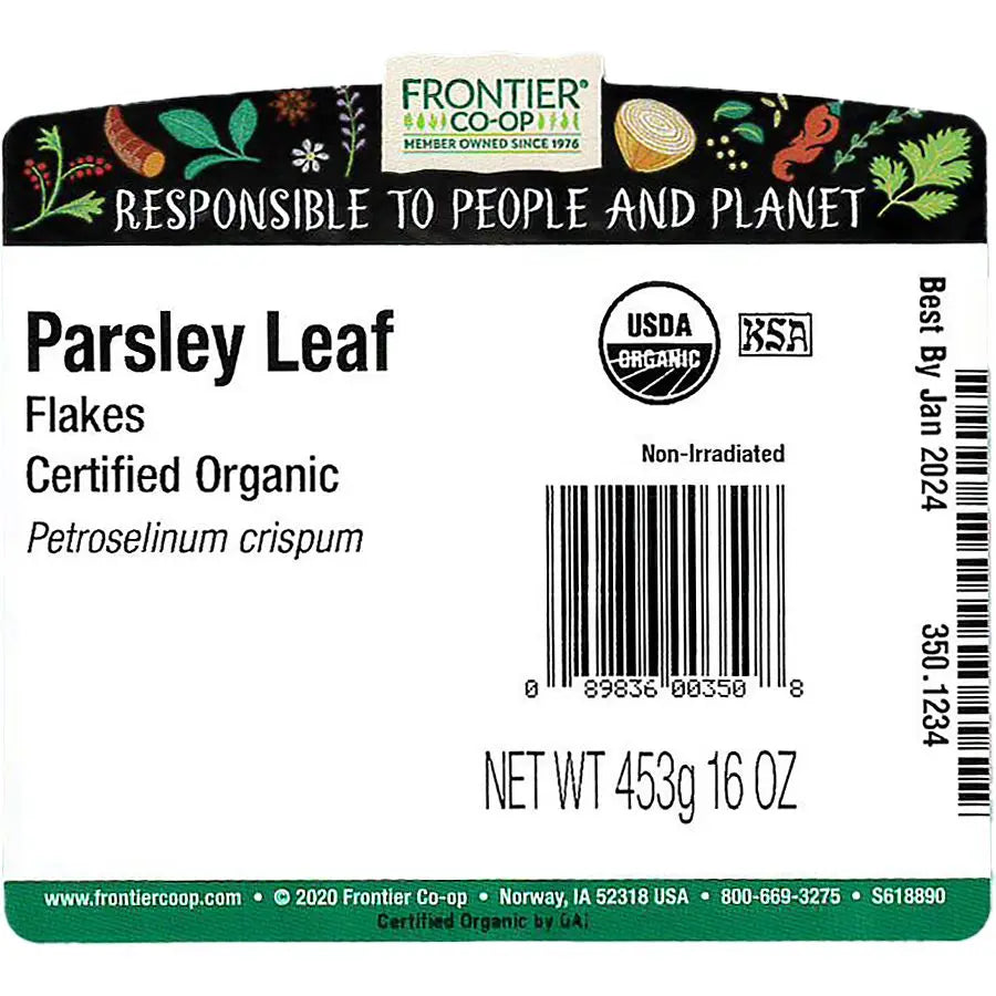 Frontier Co-op Parsley Leaf Flakes, Organic