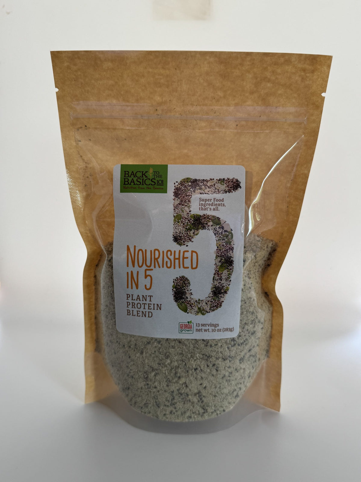Back to the basics nourished in five - plant protein blend