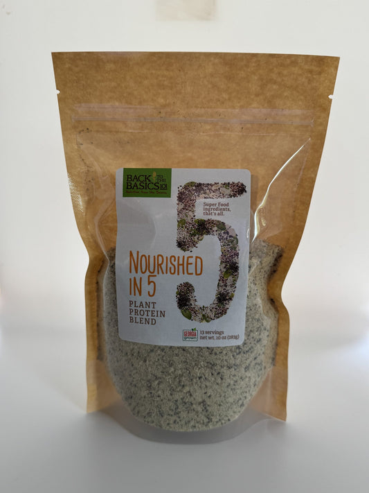 Back to the basics nourished in five - plant protein blend