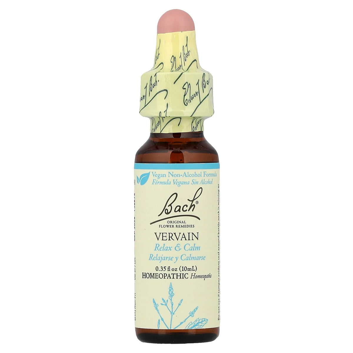 Bach Original Flower Remedies Vervain Relax & Calm 0.35 fl oz dropper (10 ml)
