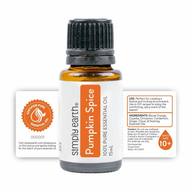 Simply Earth Pumpkin Spice Essential Oil 15 ml