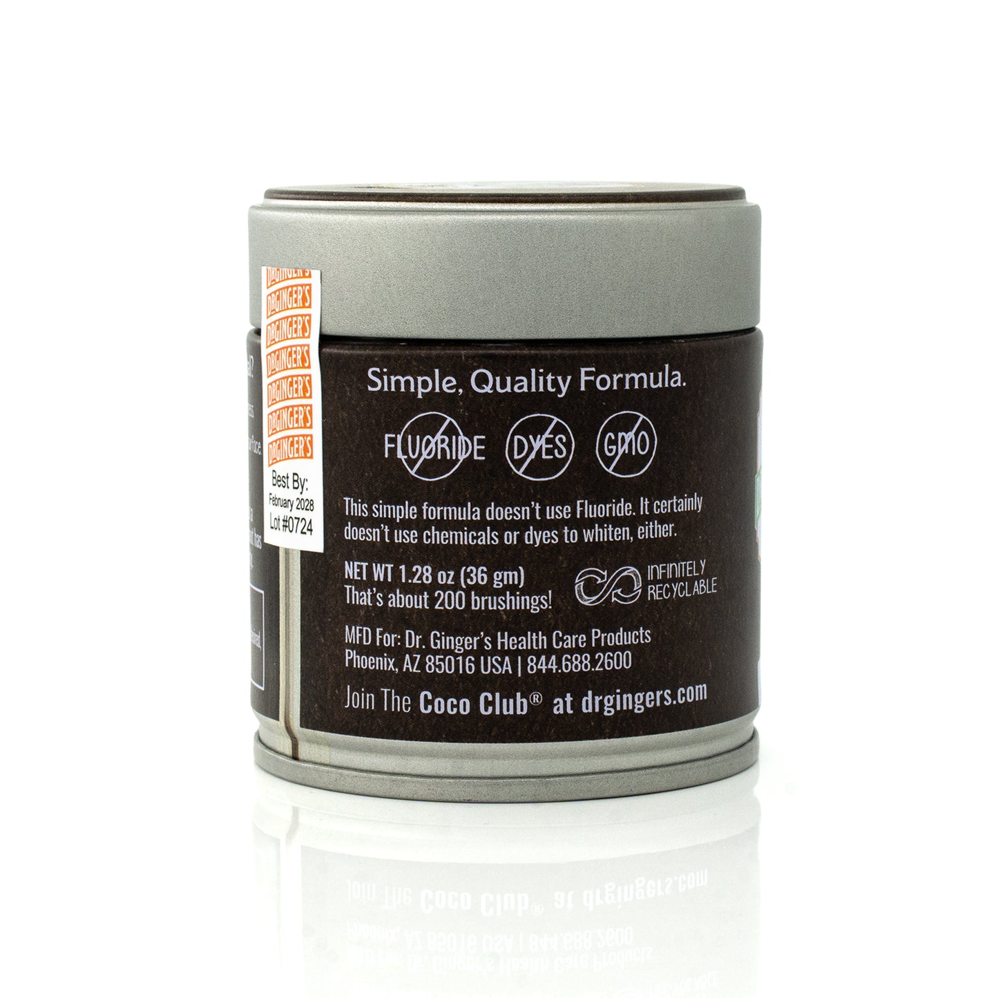 Powdered Toothpaste with White Charcoal & Nano-Hydroxyapatite