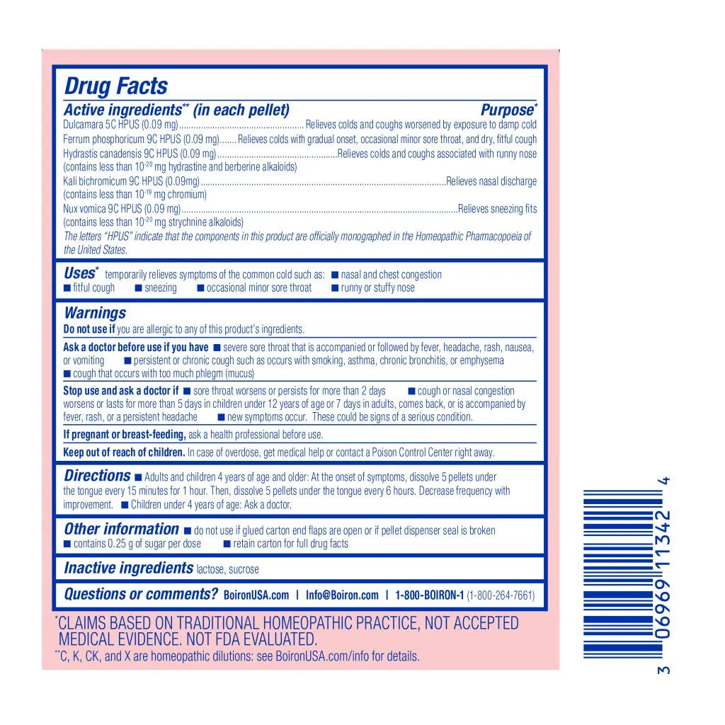 Chestal Cold & Cough Meltaway Pellets