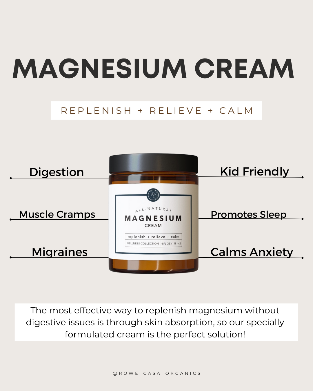 MAGNESIUM CREAM | 4 oz