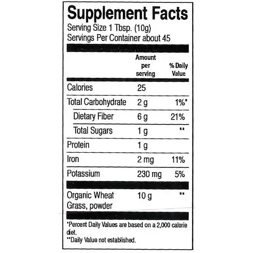 Frontier Co-op Wheatgrass Powder, Organic