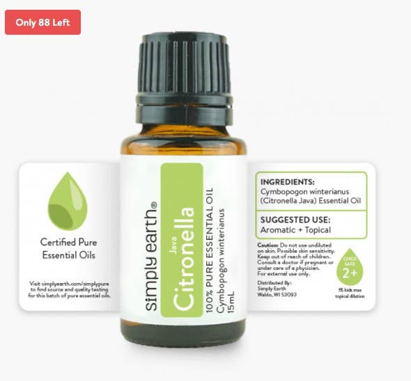 Simply Earth - Citronella Essential Oil