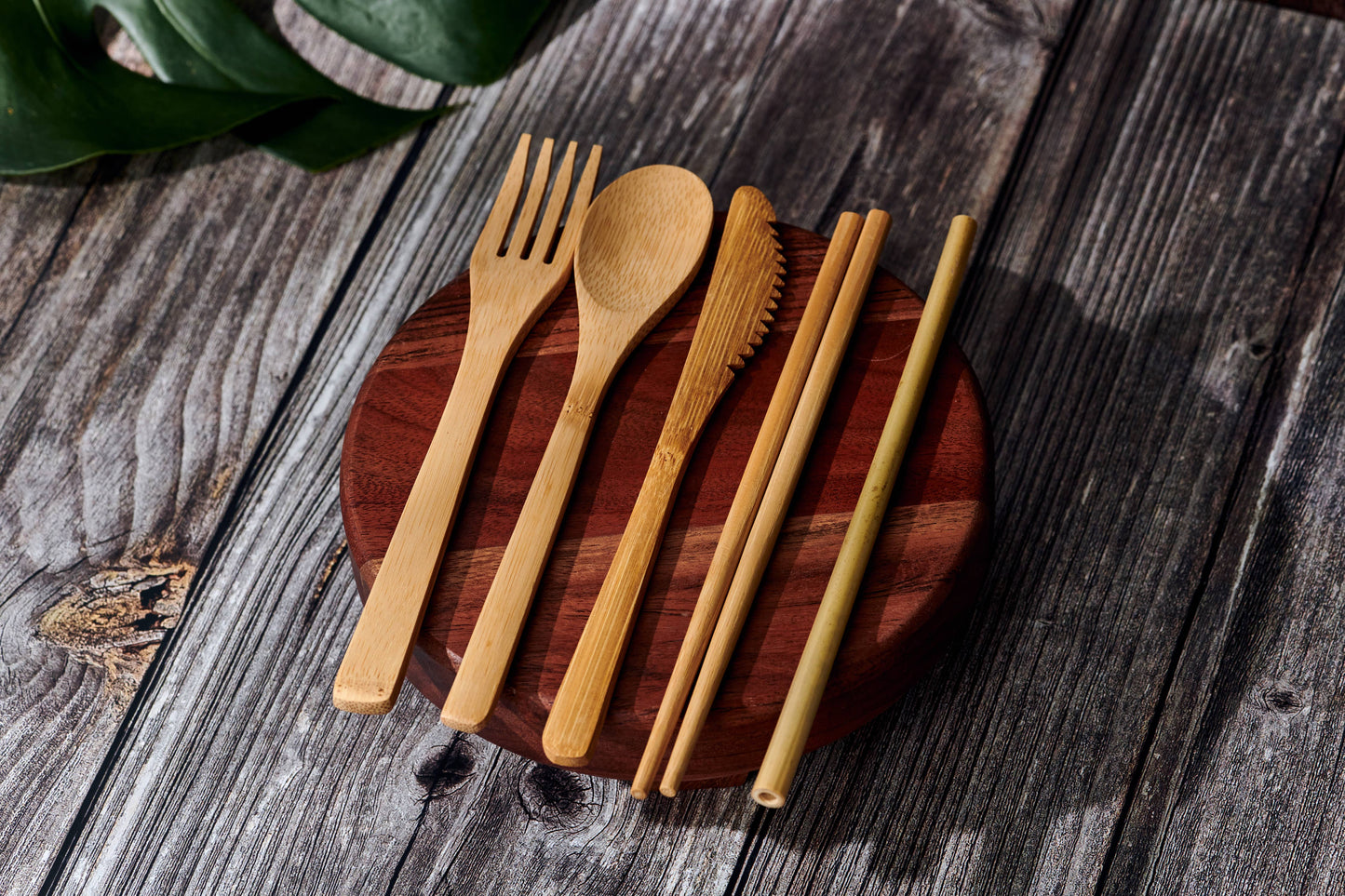 Desesh - Bamboo Cutlery Set in Cotton Bag