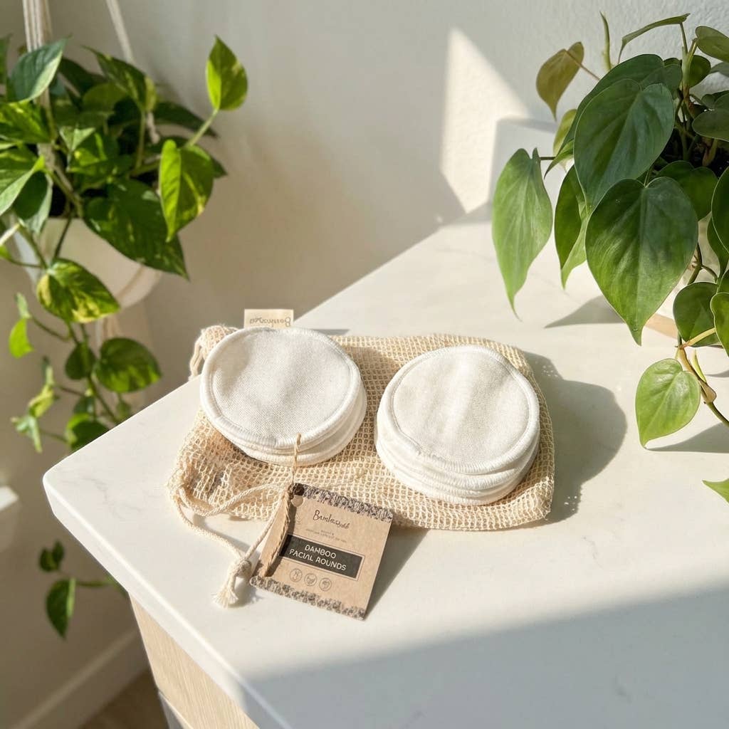 Bamboo Switch - Set of 10 - Reusable Bamboo Cotton Facial Rounds| Bestseller
