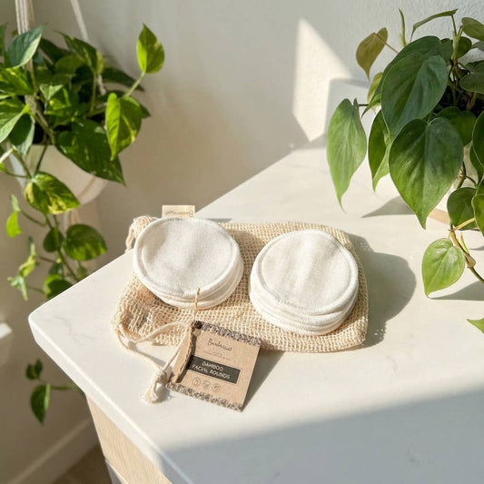 Bamboo Switch - Set of 10 - Reusable Bamboo Cotton Facial Rounds| Bestseller