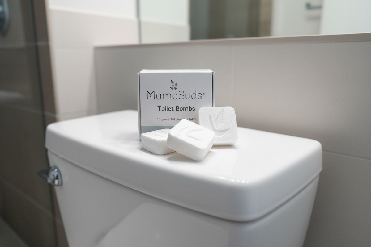 MamaSuds | Non-toxic Household Cleaners + Real Soap - Toilet Bomb Cleaning Tabs