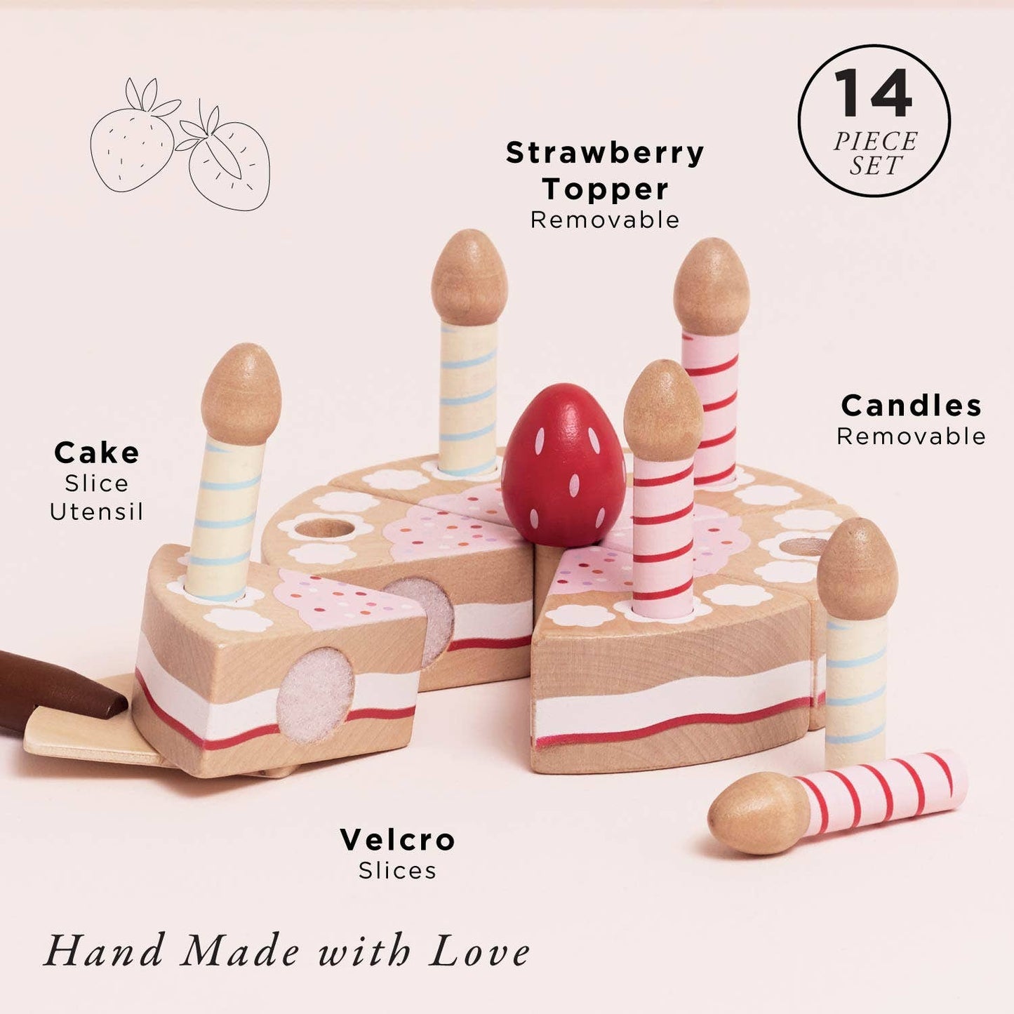 Le Toy Van, Inc. - Sliceable Birthday Cake & Candles