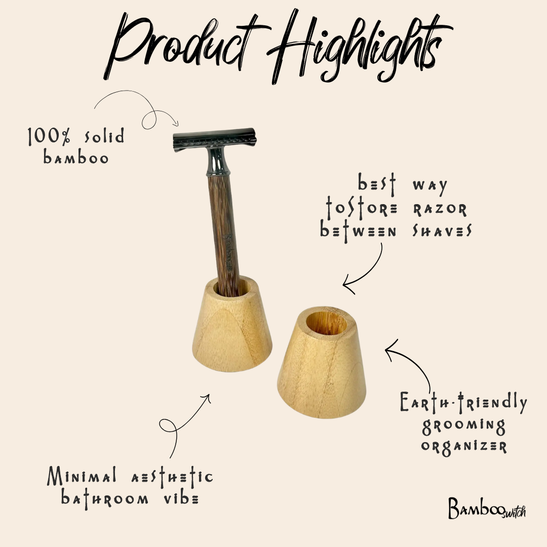 Bamboo Switch - Bamboo Razor Holder Stand