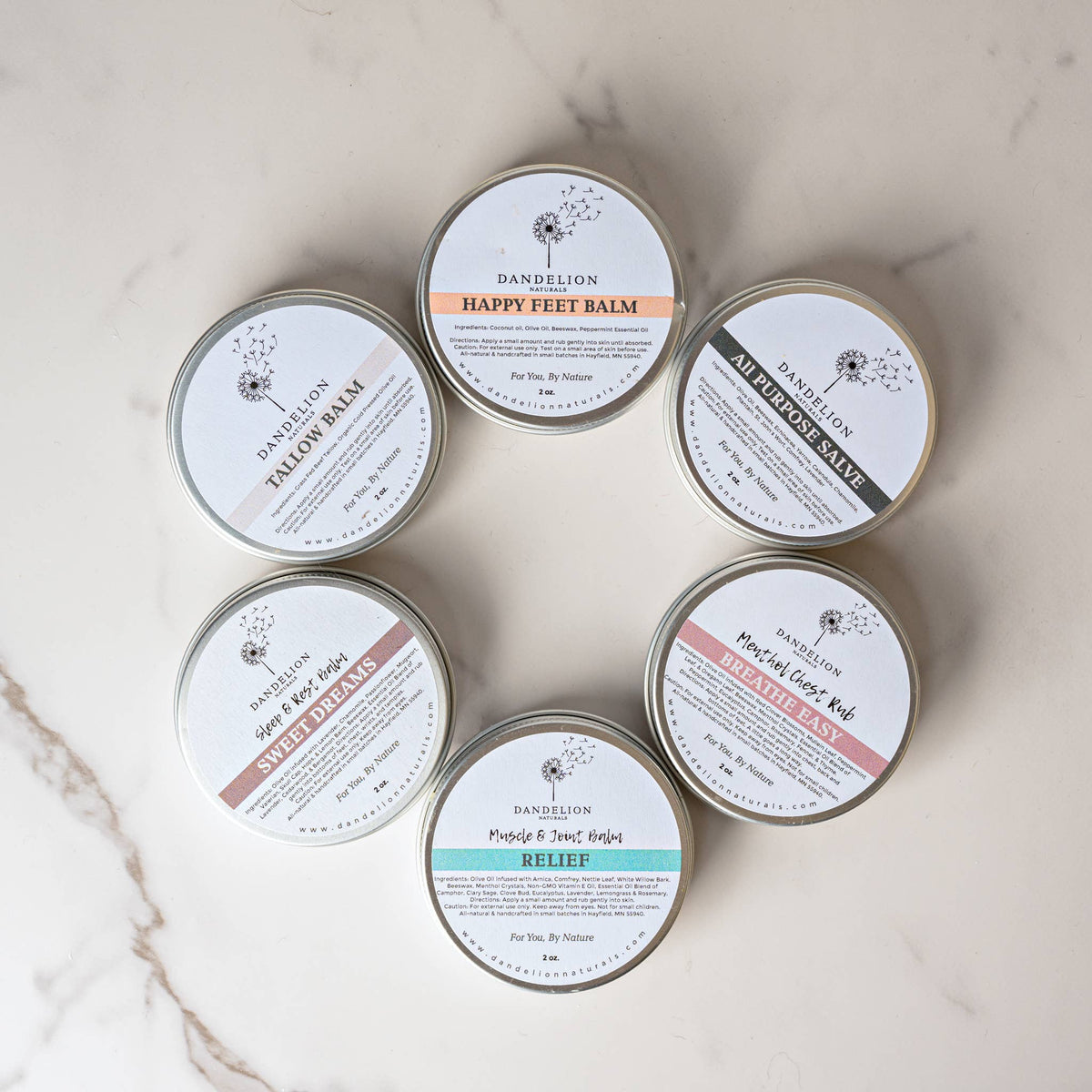 Dandelion Naturals - Relief Muscle & Joint Balm | Pain Salve | Pain Relief | Balm