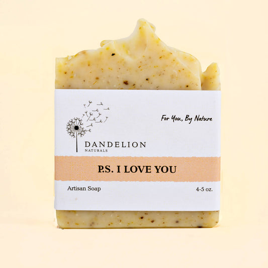 Dandelion Naturals - PS I Love You Bar Soap, Lavender, Clary Sage, Juniper, Mint
