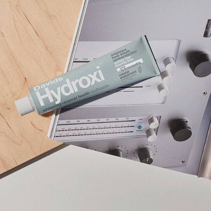 Davids Health Sciences, Inc - Davids Hydroxi™ whitening+enamel health nano hydroxyapatite premium toothpaste / peppermint