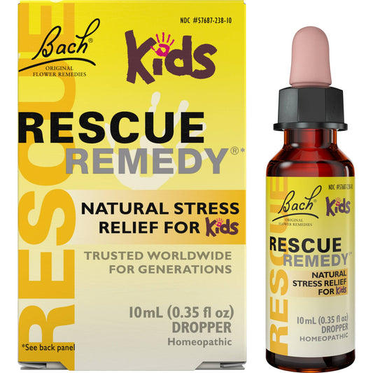 RESCUE & Bach Original Flower Remedies - Bach Rescue Remedy KIDS Natural Stress Relief Dropper 10mL
