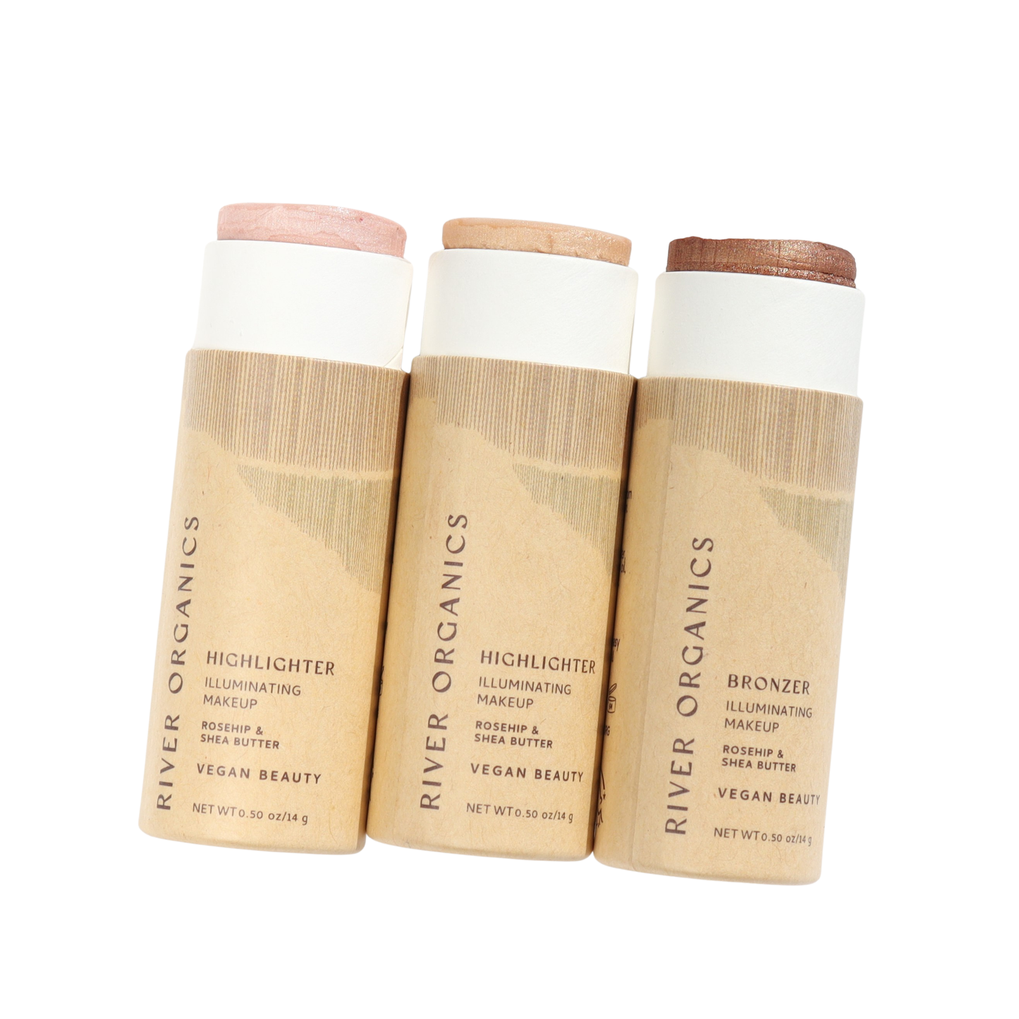 River Organics - Highlighter and Bronzer Sets