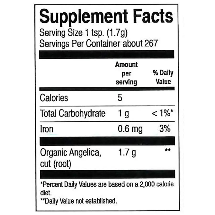 Frontier Co-op Angelica Root, Cut & Sifted, Organic