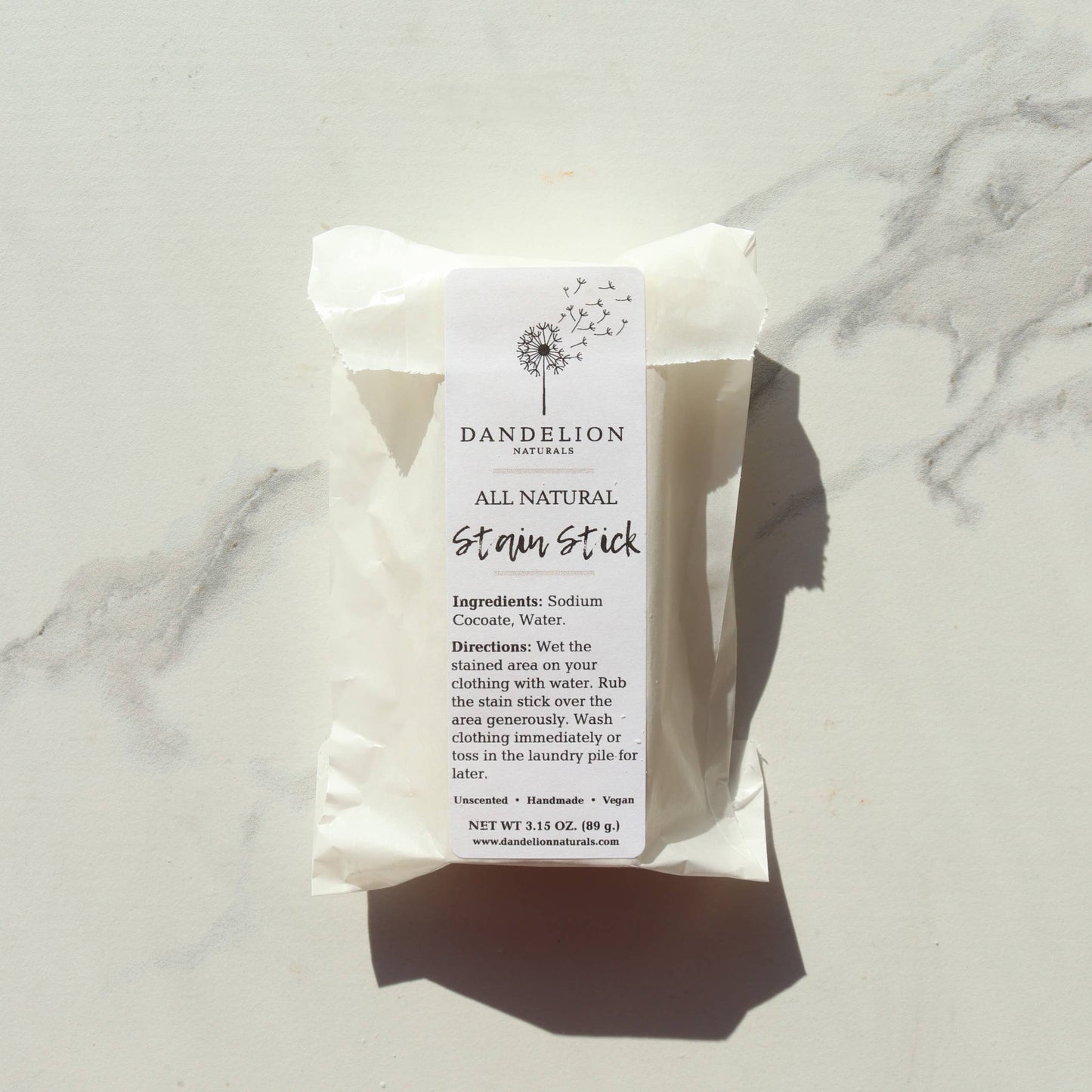 Dandelion Naturals - Stain Stick 3.15 oz. | Stain Remover | Laundry Stain Stick