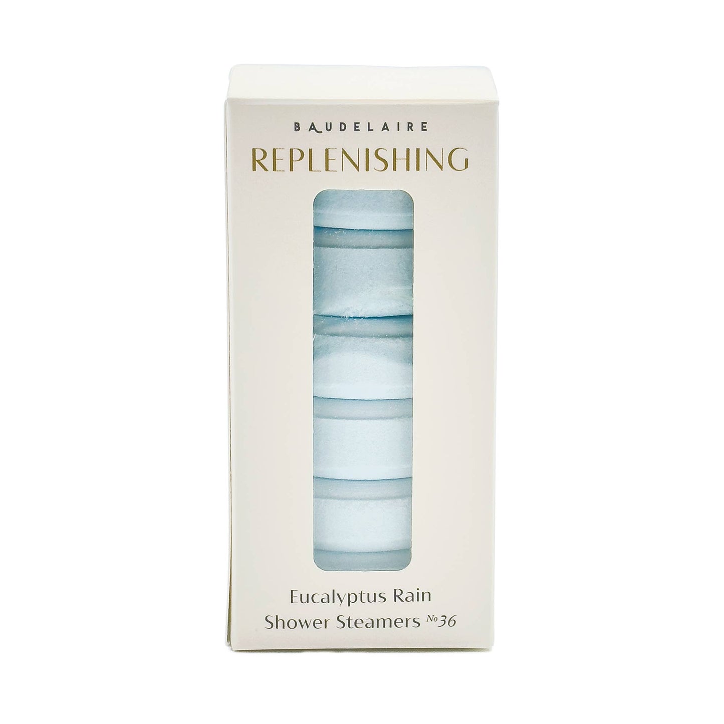 Baudelaire - REPLENISH – Eucalyptus Rain Shower Steamers 7oz