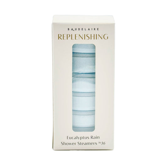 Baudelaire - REPLENISH – Eucalyptus Rain Shower Steamers 7oz