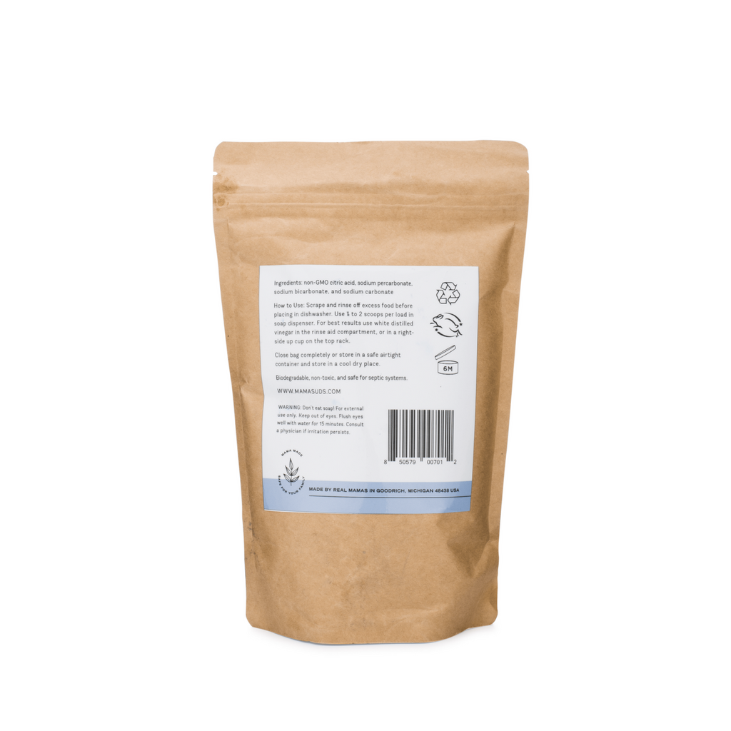 MamaSuds | Non-toxic Household Cleaners + Real Soap - Automatic Dishwasher Powder BULK - REFILL BAR