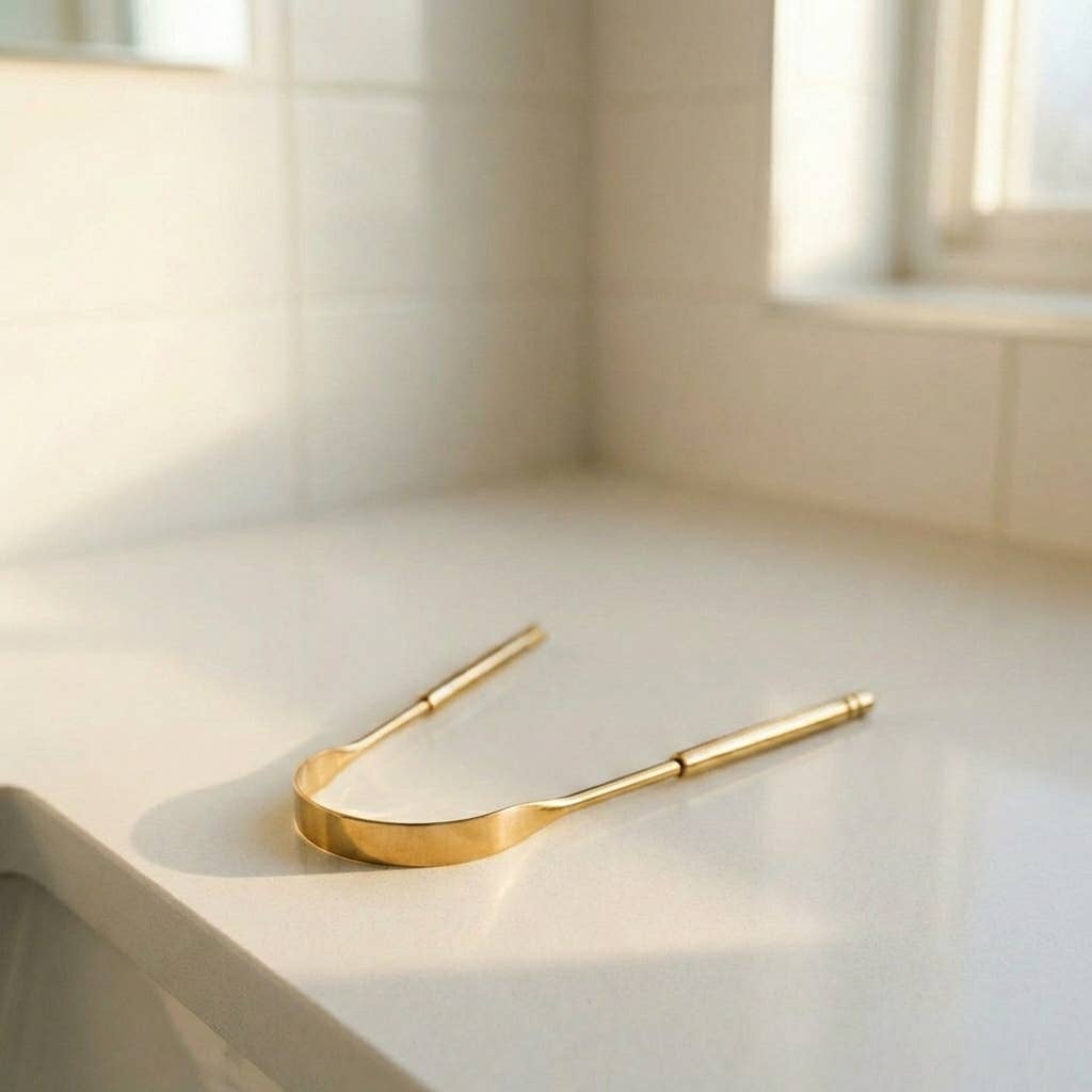 Bamboo Switch - Stainless Steel Tongue Scraper | Dental Bestseller