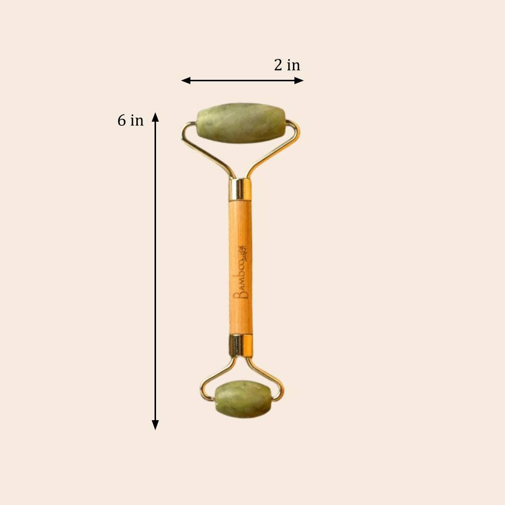 Bamboo Switch - Bamboo Facial Roller | Jade Stone | Earth Day Bestseller