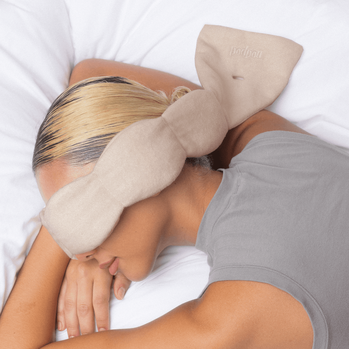 nodpod - Latte Weighted Sleep Mask - Eye Mask