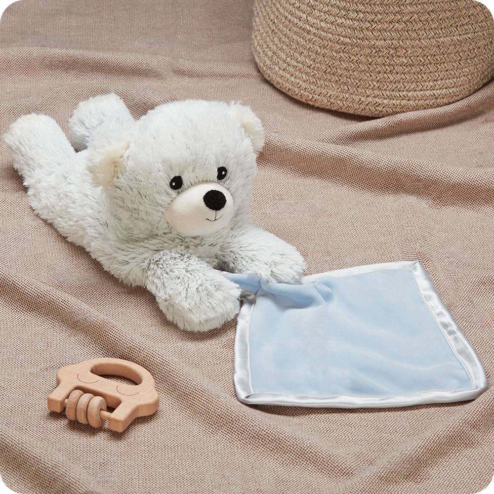 Warmies - Lavender Scented Plush - Gifts - Brown Marshmallow Bear Blanket Warmies