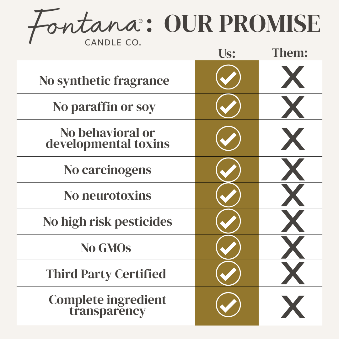 Fontana Candle Co. - Lemongrass Eucalyptus Beeswax & Essential Oil Jar Candle