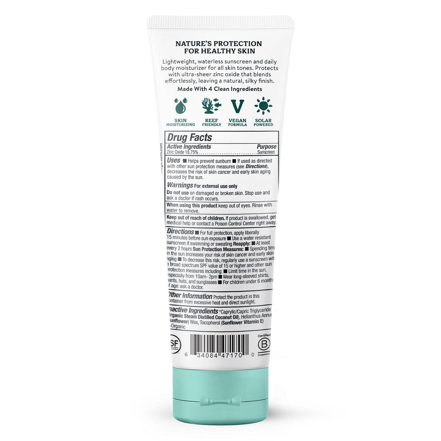 Badger - Badger Mineral Daily Sunscreen SPF 30, with Zinc Oxide