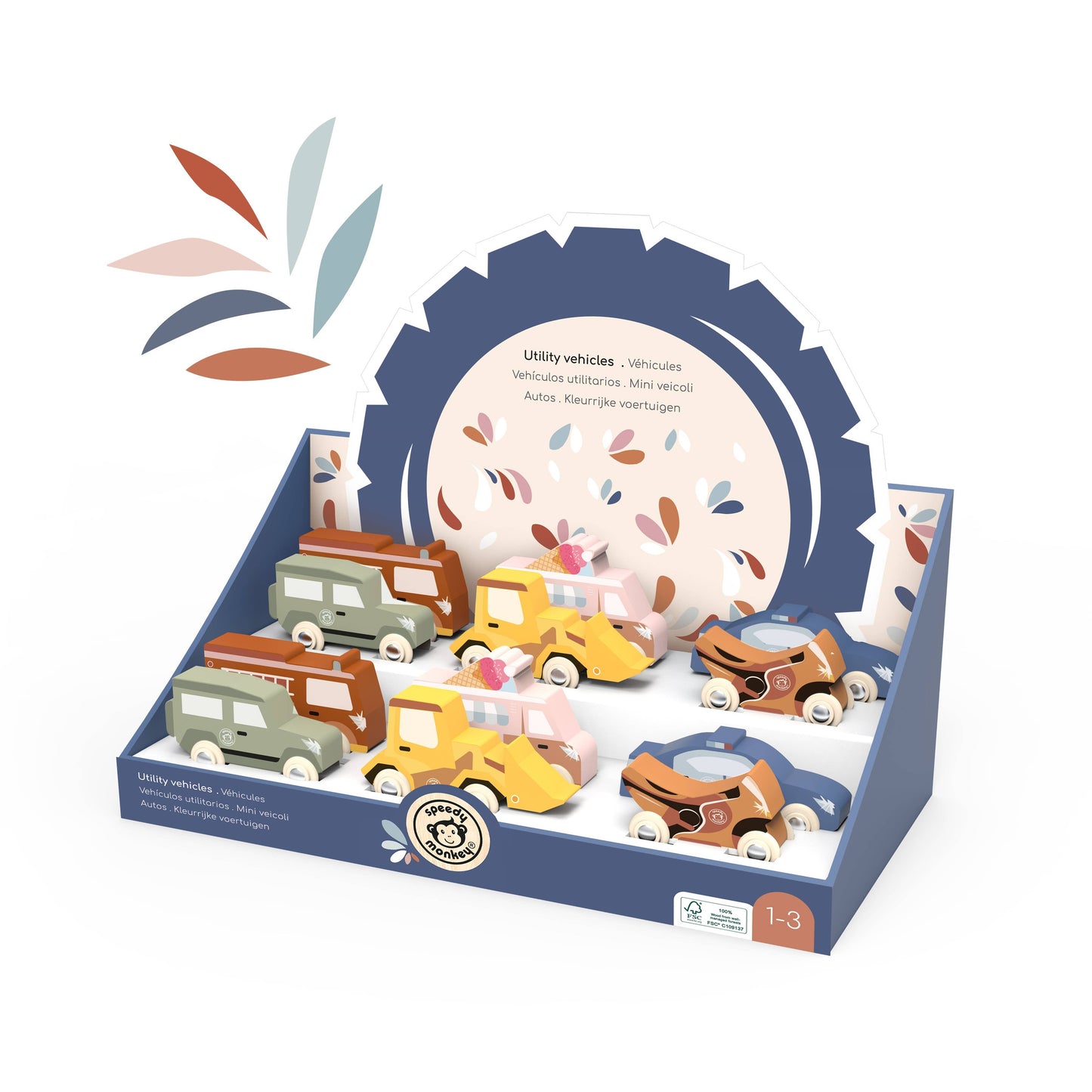 Speedy Monkey - Display of 12 Utility Vehicles
