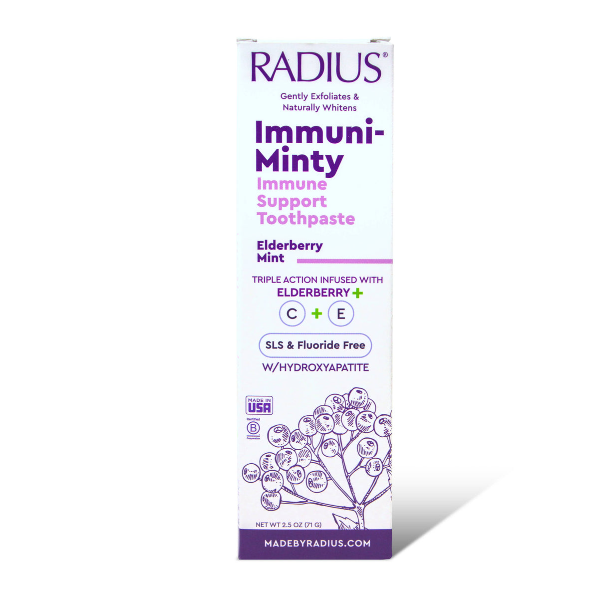 RADIUS - IMMUNI-MINTY Immune Support Toothpaste, Elderberry Mint