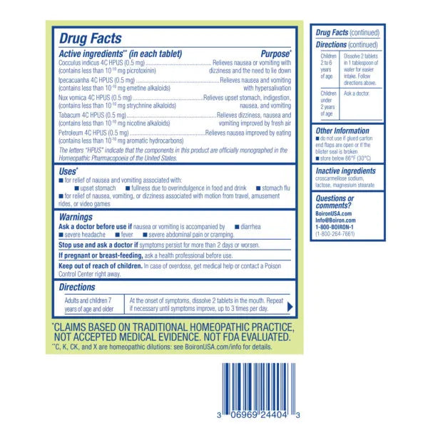 NauseaCalm® Meltaway Tablets
