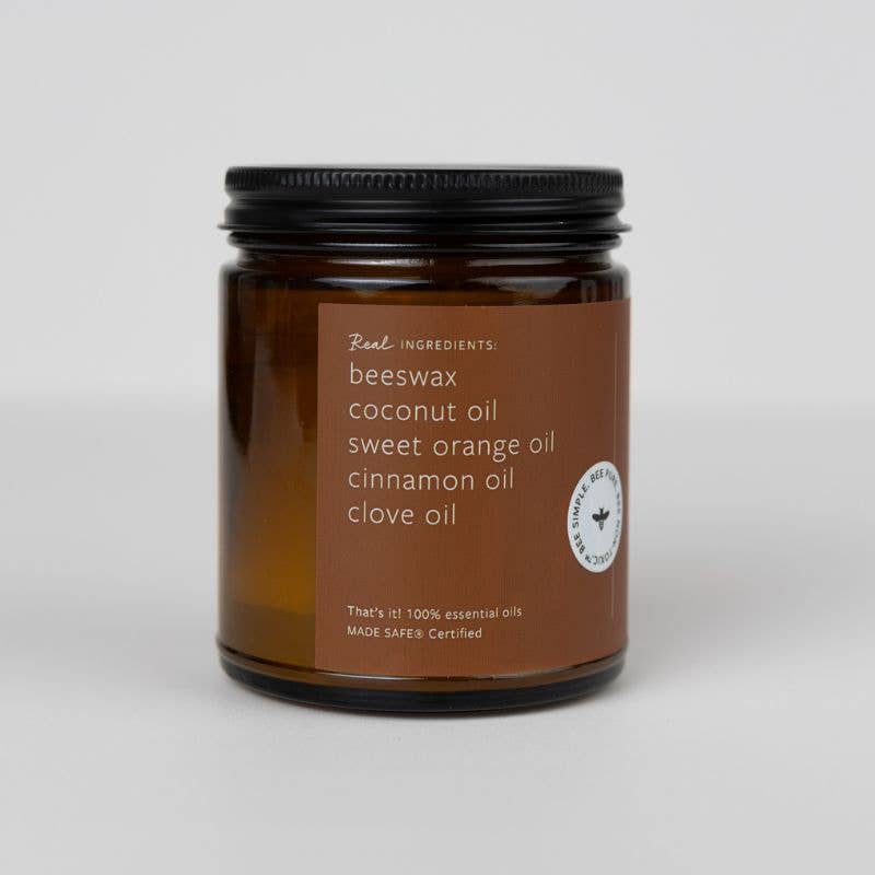 Fontana Candle Co. - Cinnamon Orange Clove Beeswax & Essential Oil Jar Candle